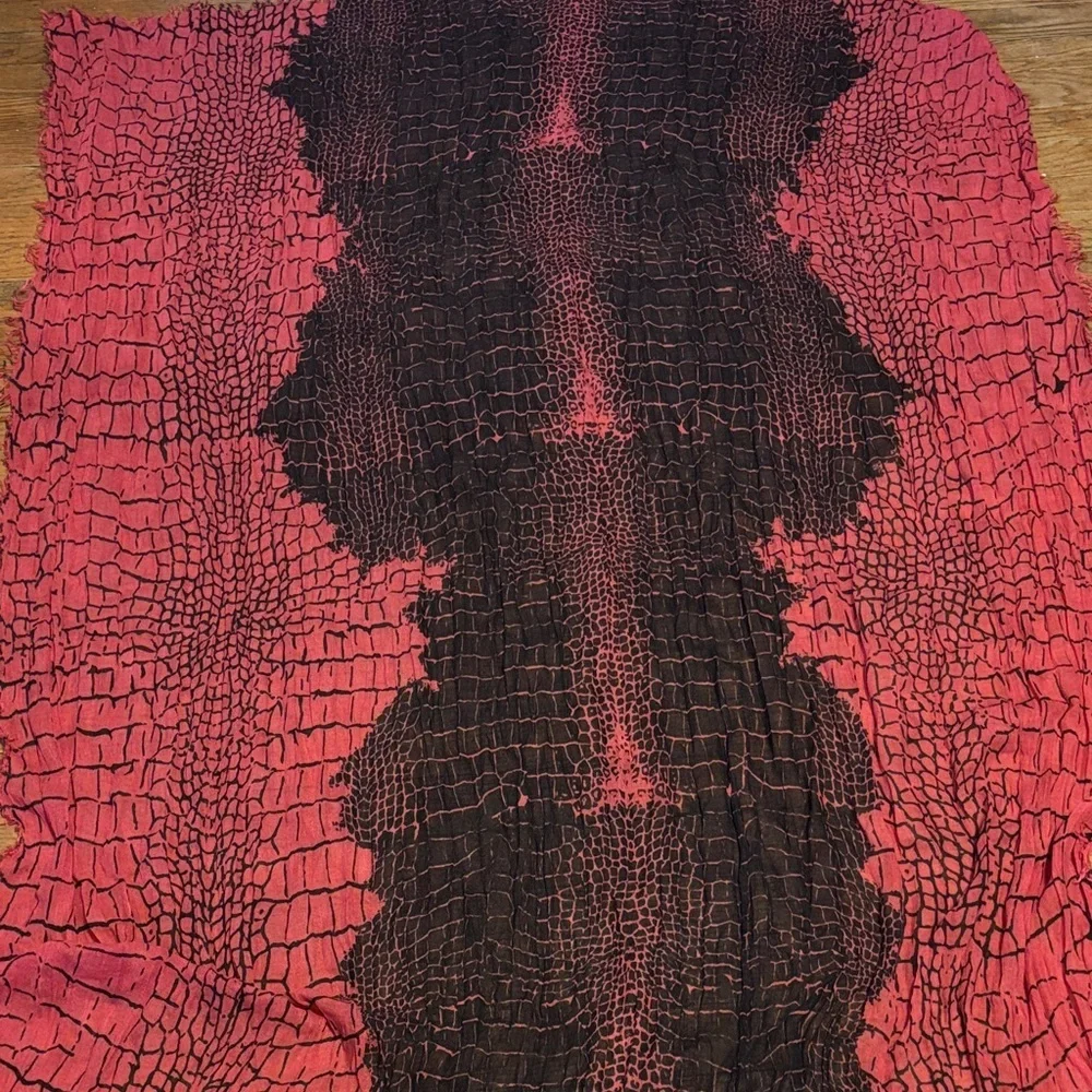 NWT Zadig and Voltaire Delta Crocco Large Scarf/Shawl